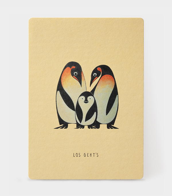 Und los Pinguin Familie